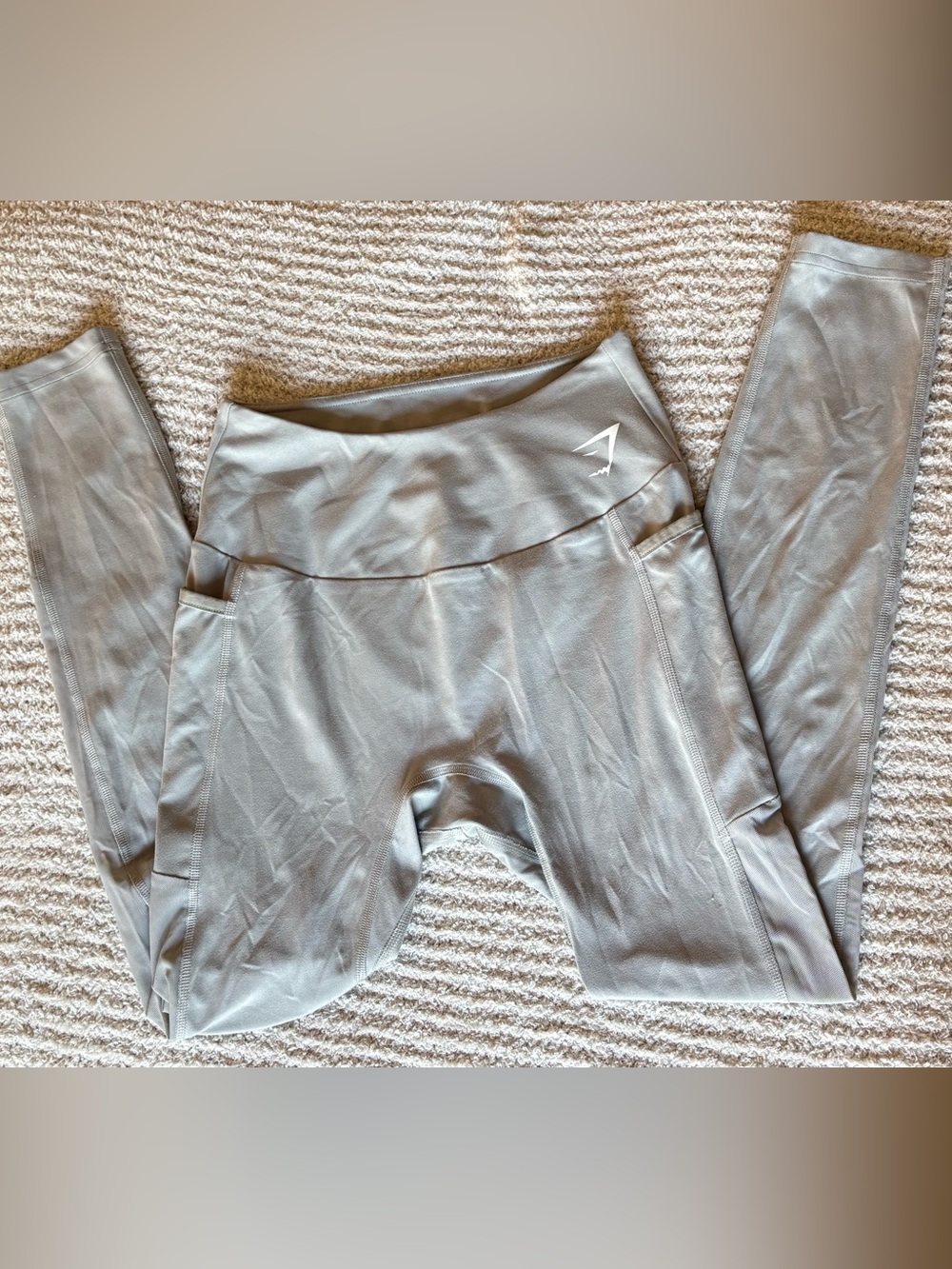 Gymshark High-Waist Leggings - Stone Gray